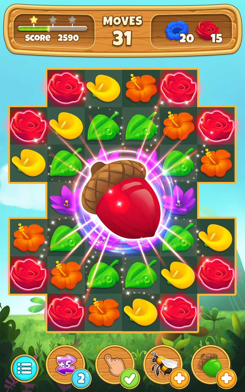 Blossom Heroes Game Screenshot