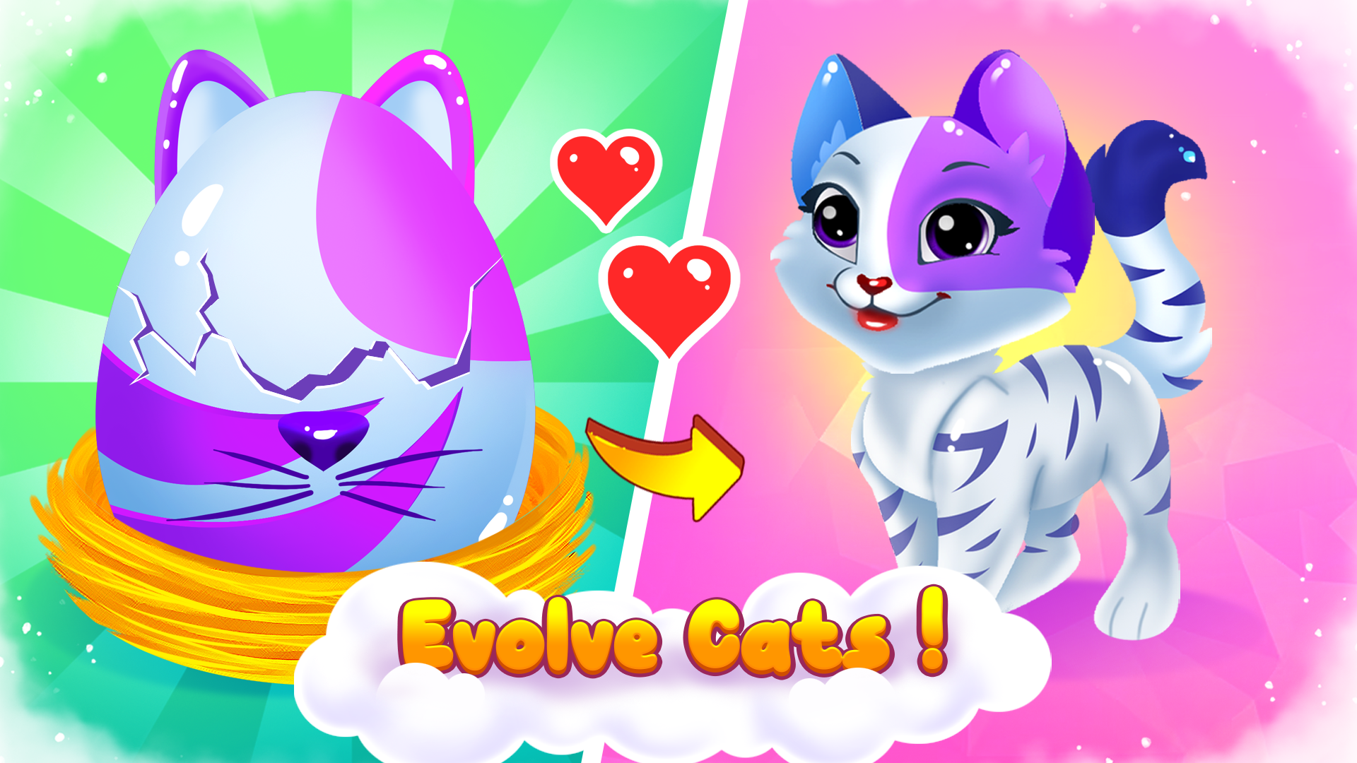 Cats vs Dogs Merge Animals Game Screenshot