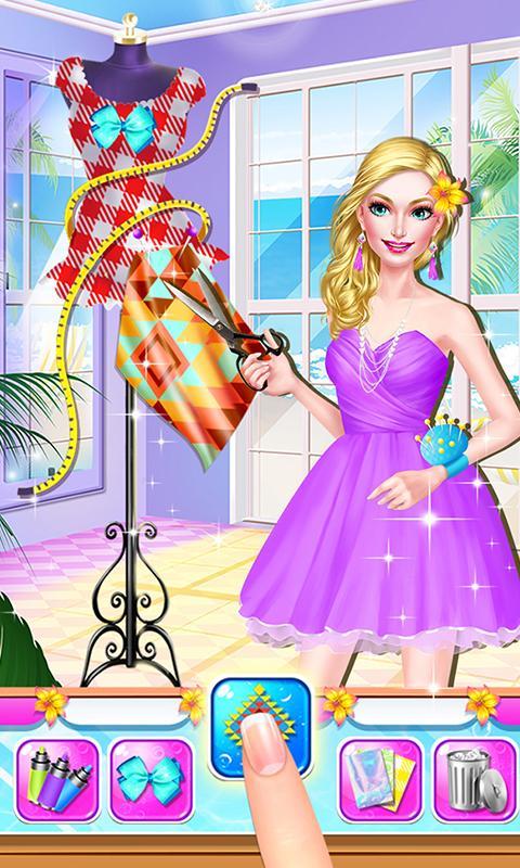 Captura de Tela do Jogo Summer Girl! Beach PARTY Salon