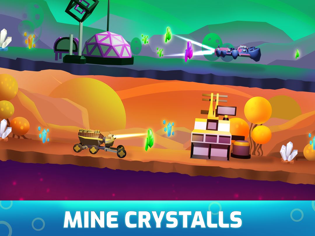 Screenshot of Space Rover: Idle planet miner