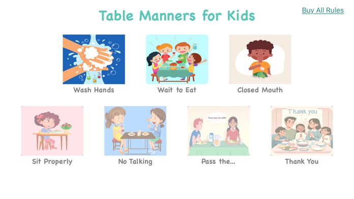 Screenshot 1 of Table Manners for Kids 