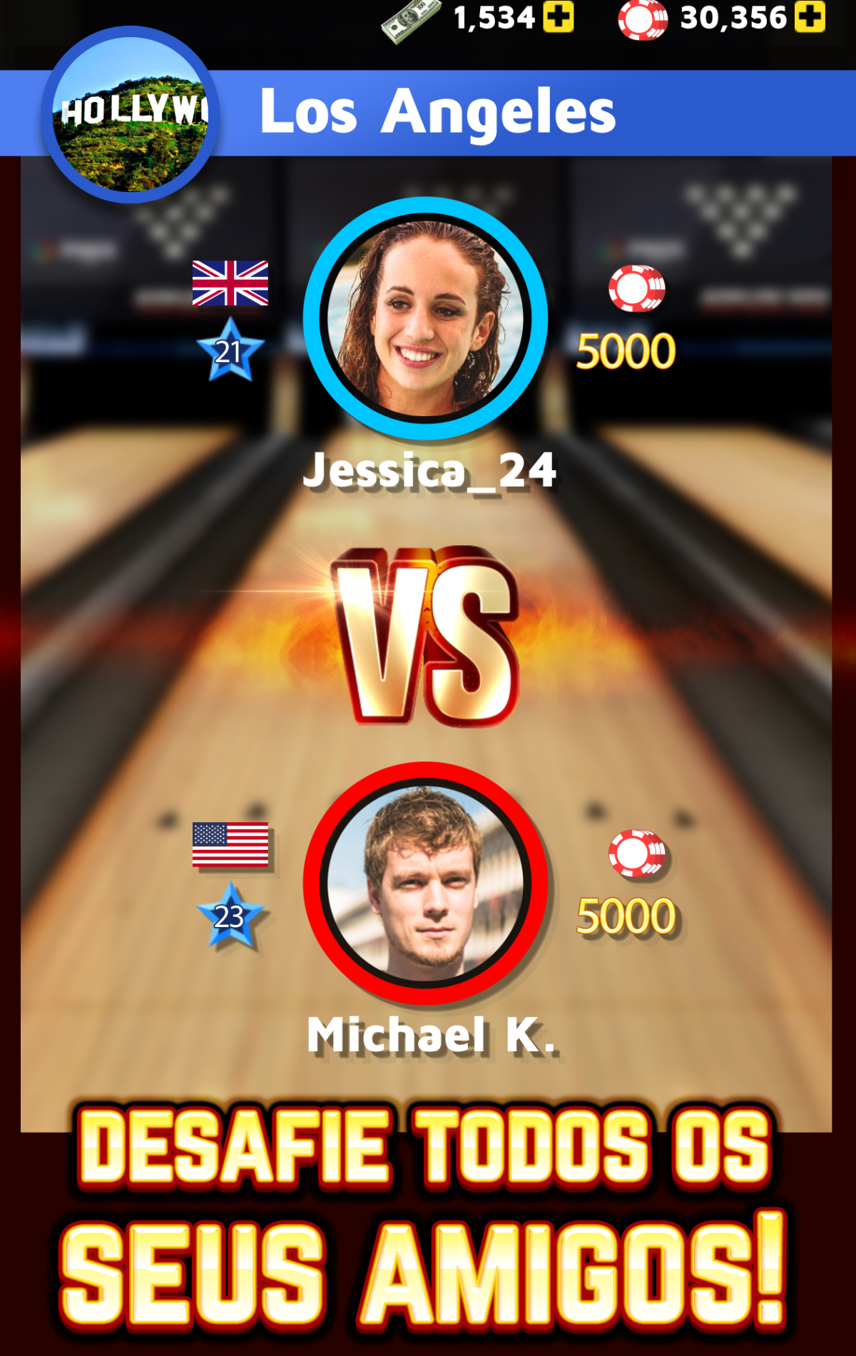 Captura de Tela do Jogo Bowling King