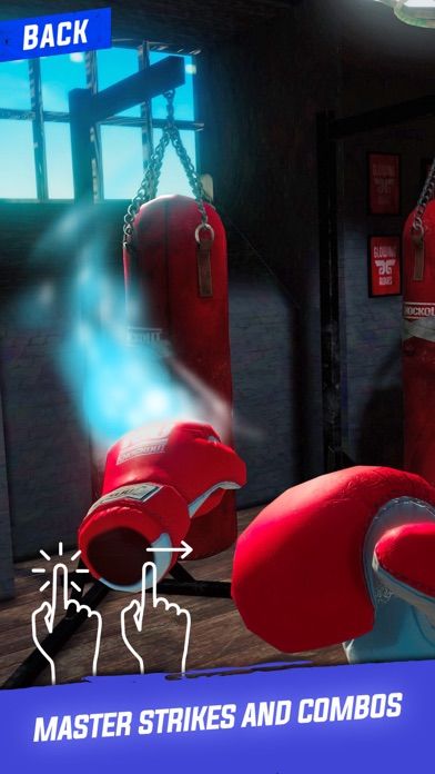 Screenshot of Glowing Gloves: AR Boxing Game