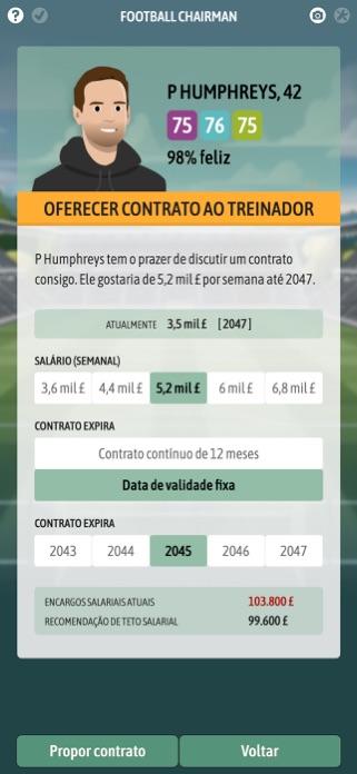 Captura de Tela do Jogo Football Chairman Pro 2