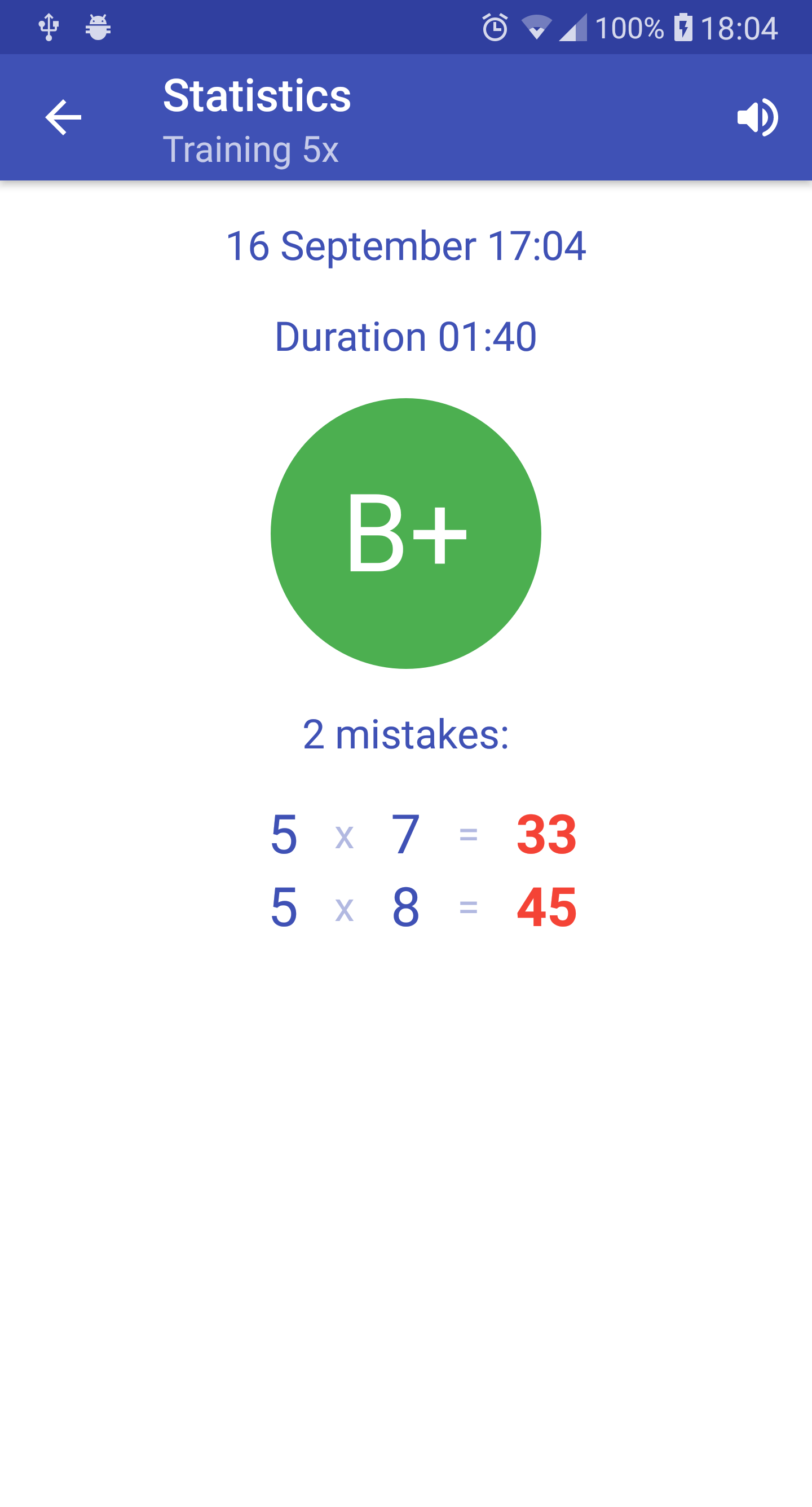 Multiplication Table. Axiom screenshot game