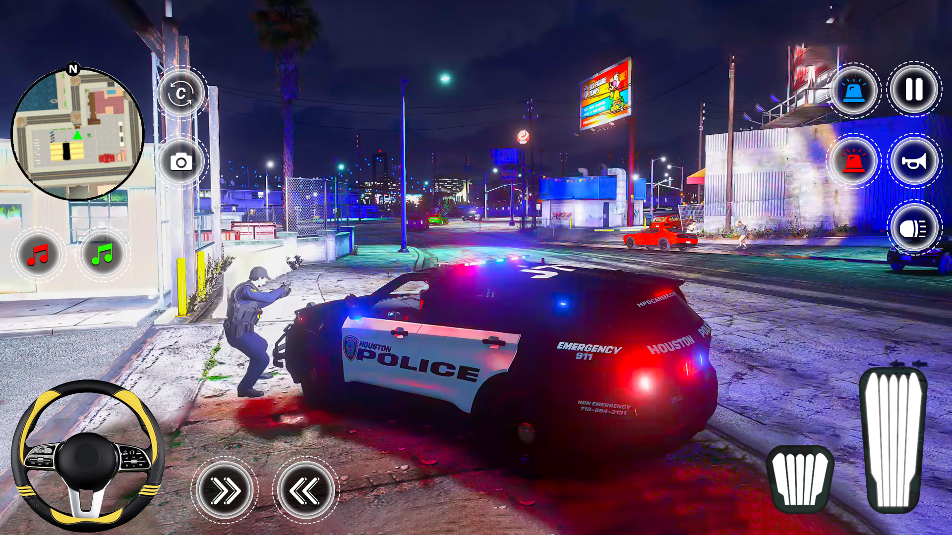 Captura de Tela do Jogo City Police Simulator Games 3d