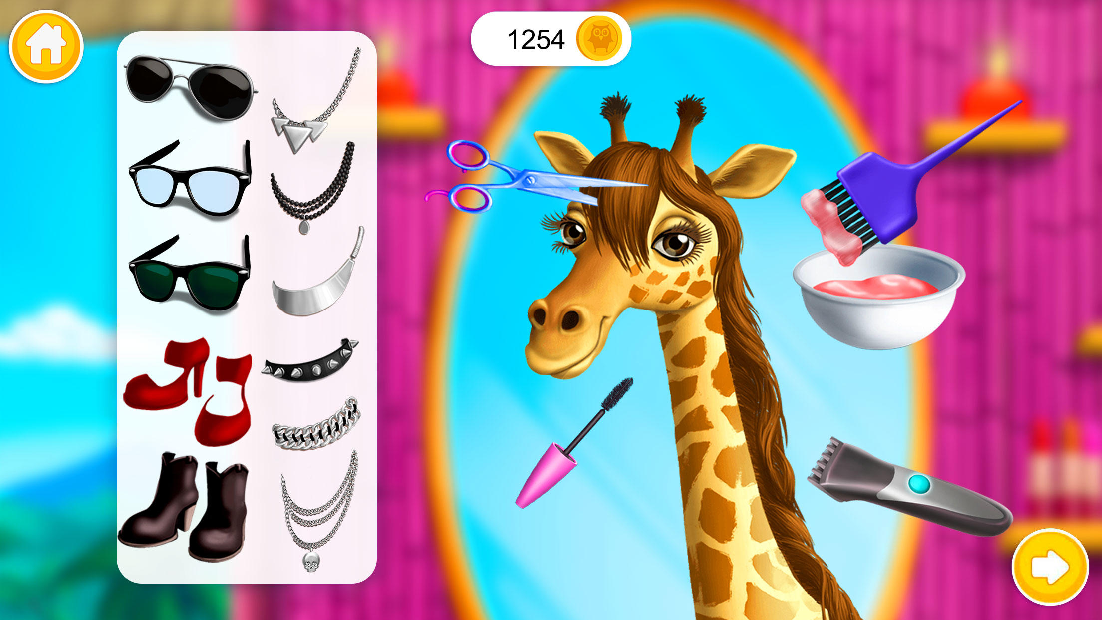 Baby Jungle Animal Hair Salon ゲームのスクリーンショット