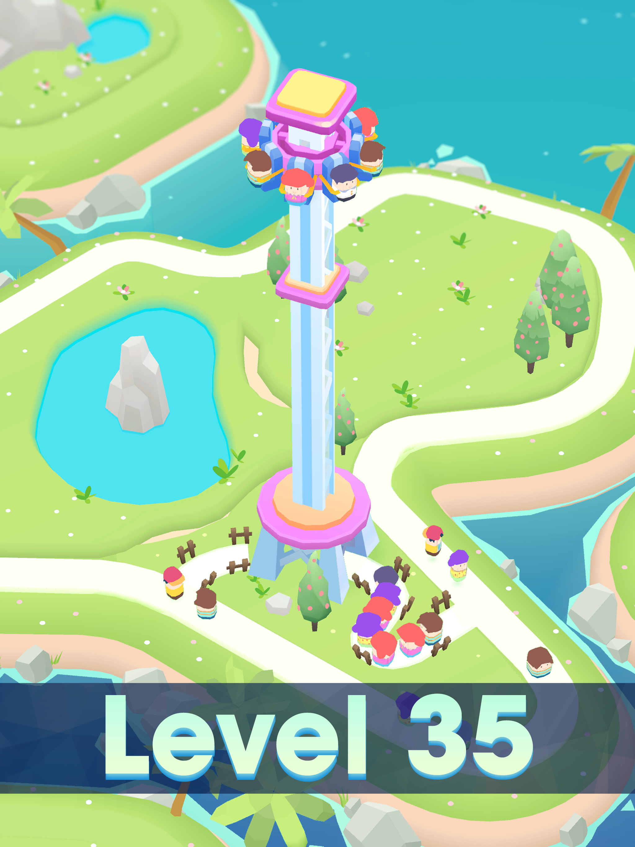 Theme Park Island Game Screenshot