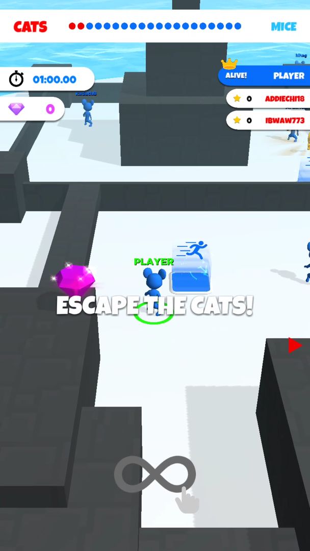 Screenshot of Cat & Mouse .io: Chase The Rat