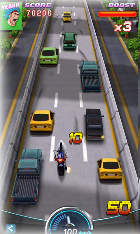 Screenshot 1 of Balap moto - Balap lalu lintas 3D 1.4