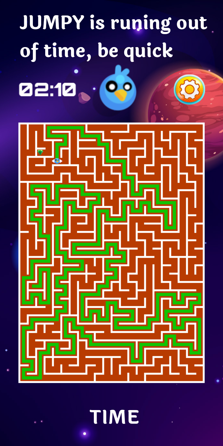 Jumpy - Quick Maze Escape Game Screenshot
