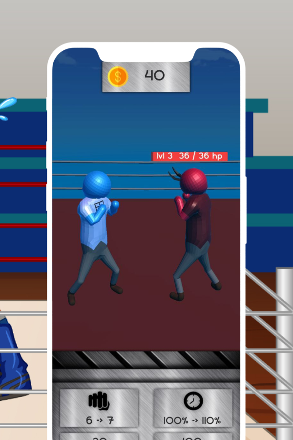 Boxing match 3D screenshot game