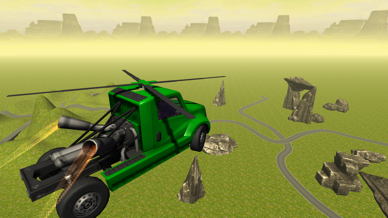 Screenshot 1 of Fliegender Hubschrauber-LKW-Flug 1