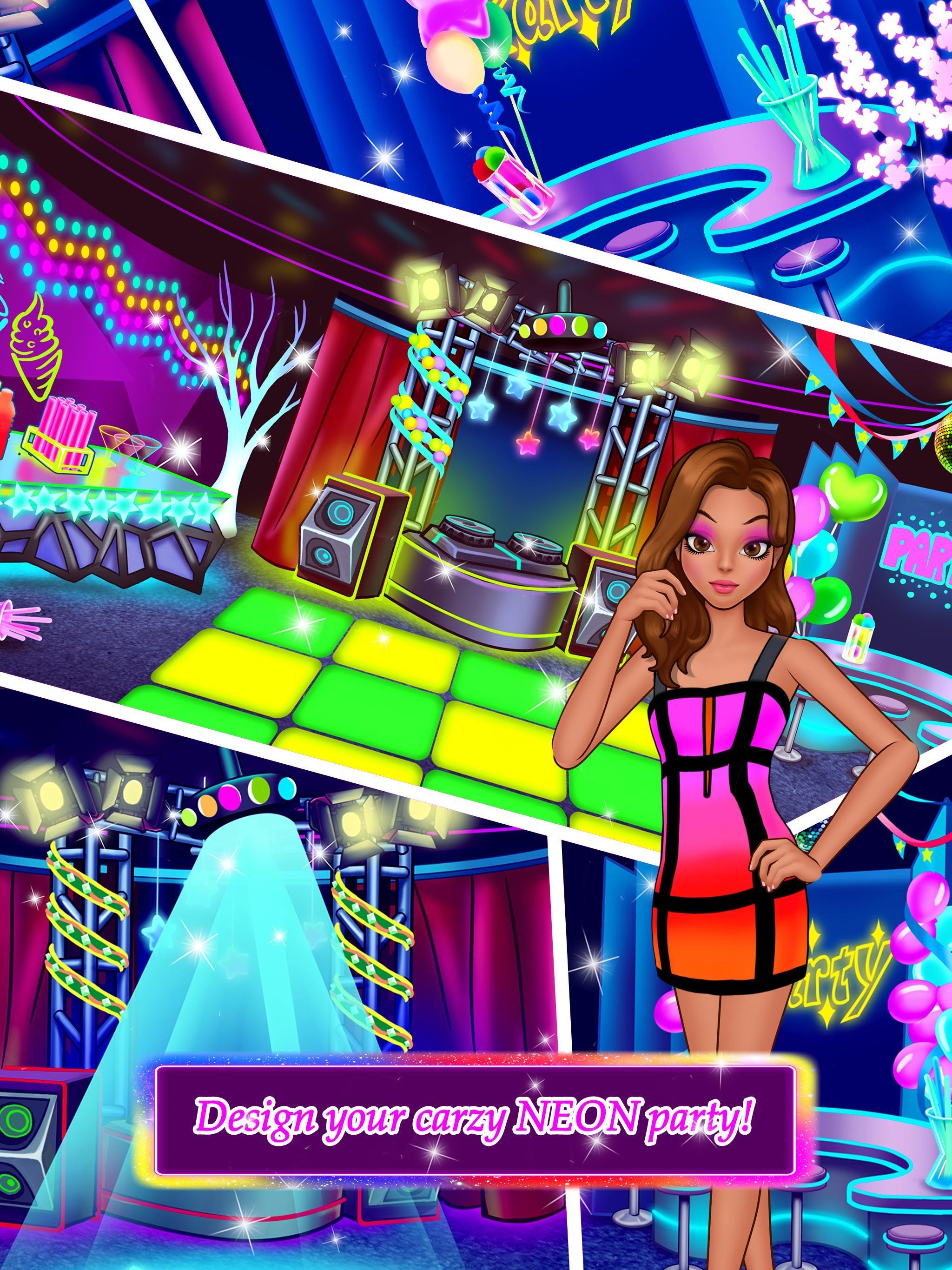 Lipstick Neon Party - BFF Fun ภาพหน้าจอเกม