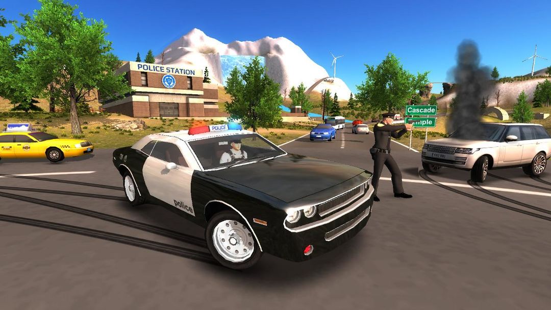 Screenshot of Police Car Driving Offroad