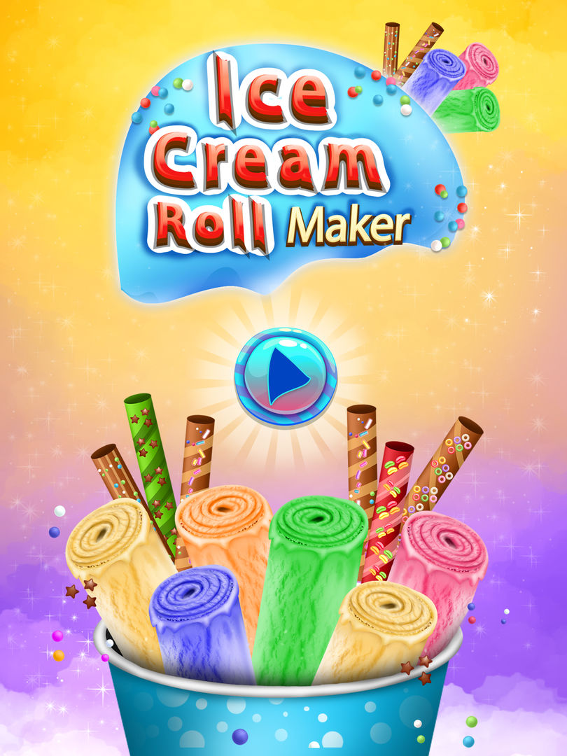 Ice Cream Rolls Maker Cook ภาพหน้าจอเกม