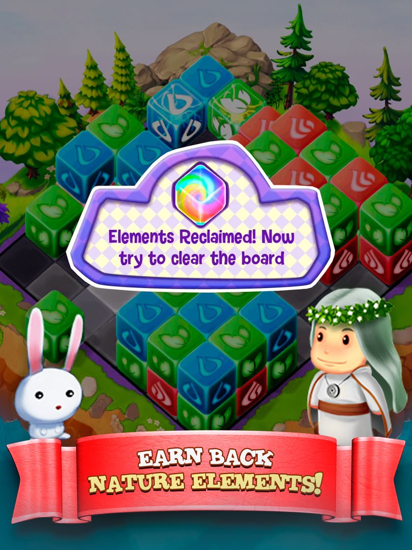 Screenshot of Cubis Kingdoms - A Match 3 Puzzle Adventure Game
