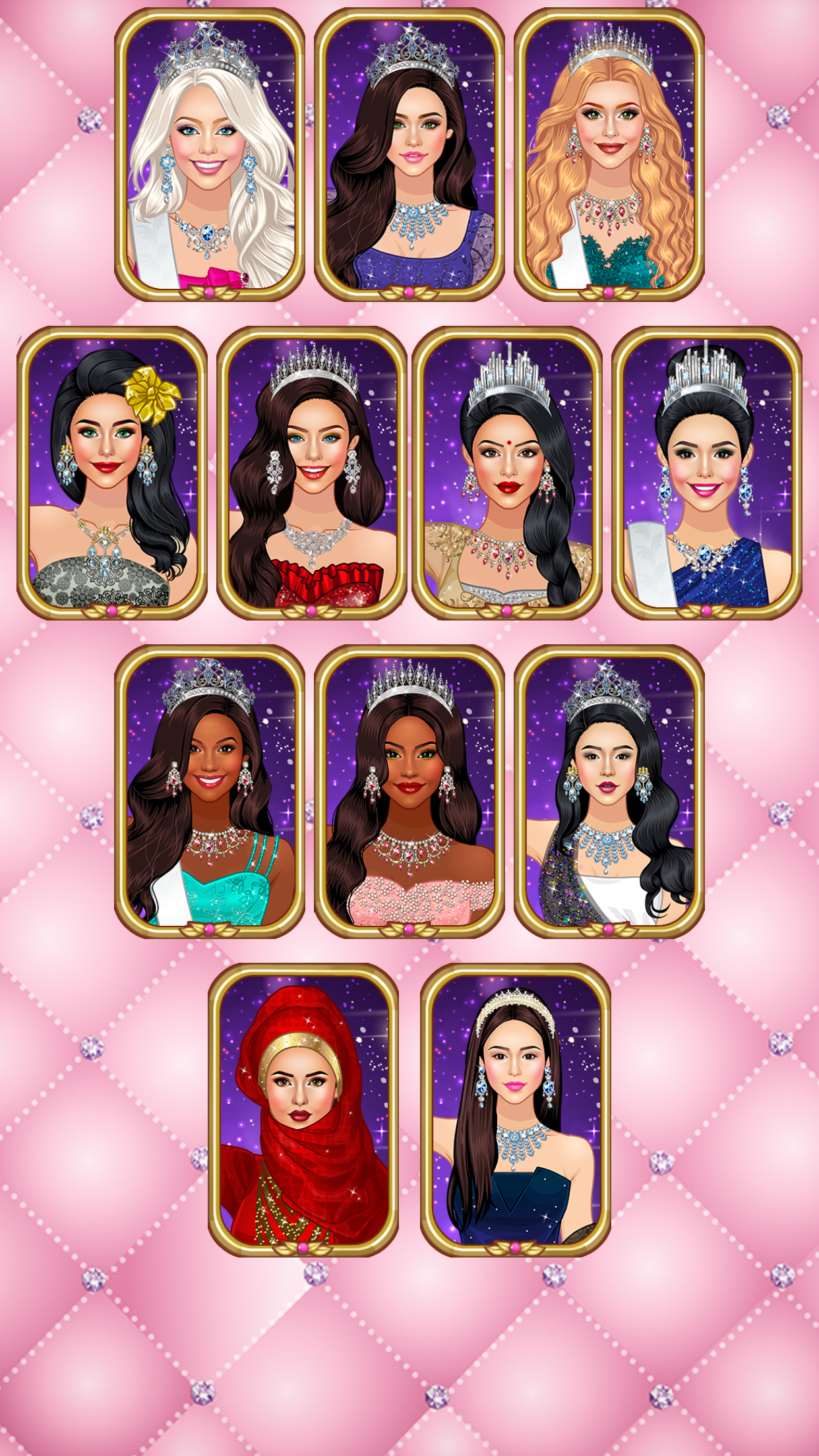 Beauty Queen Dress Up Games Game Screenshot