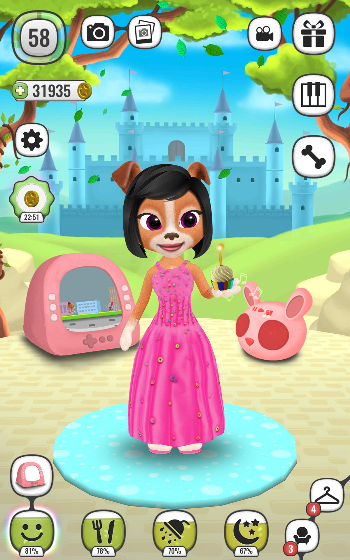 My Talking Lady Dog 遊戲截圖