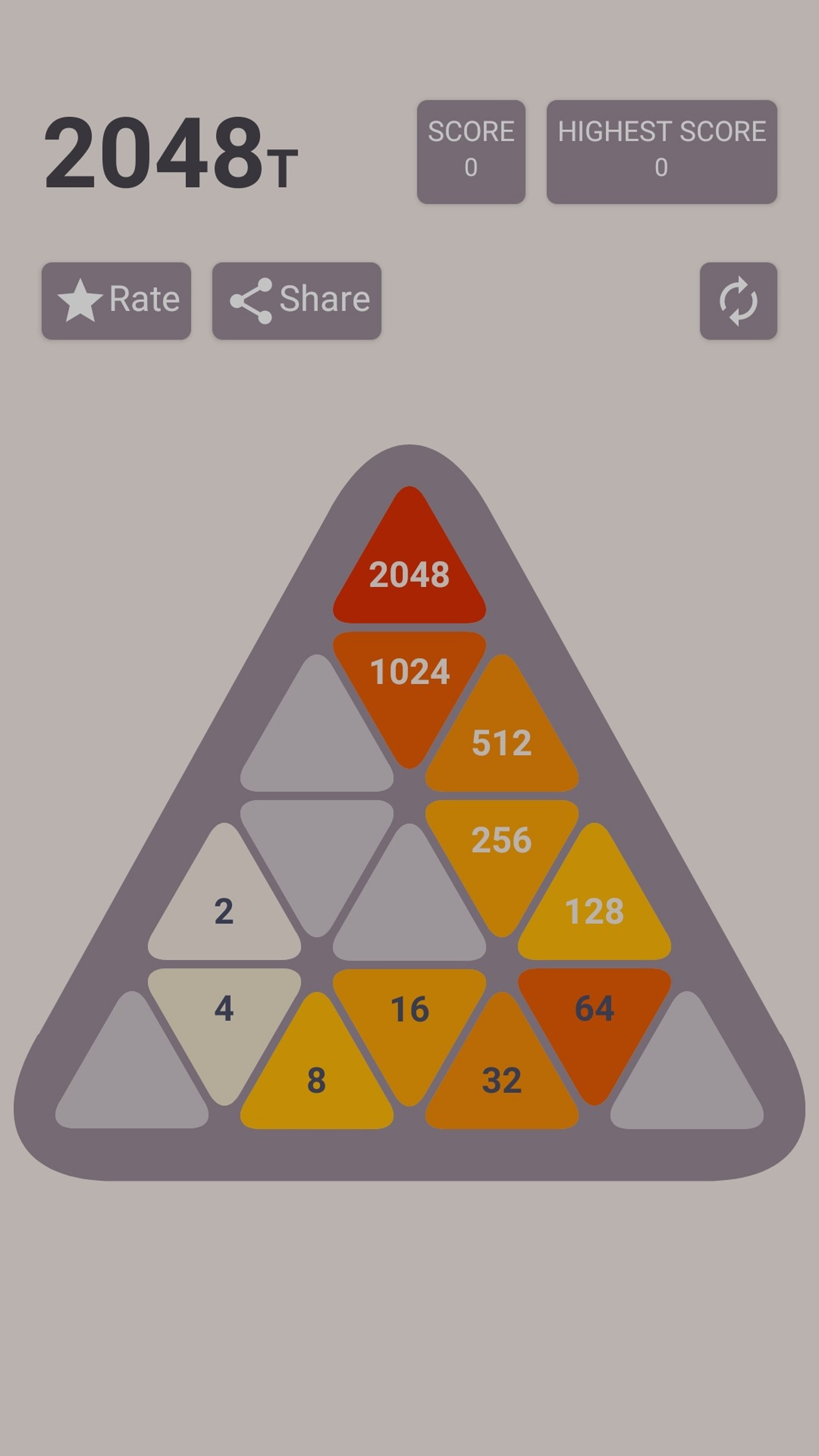 【お1人様1点限り】 2048 Triangles - Puzzle game for Android/iOS - TapTap 絵画/タペストリー