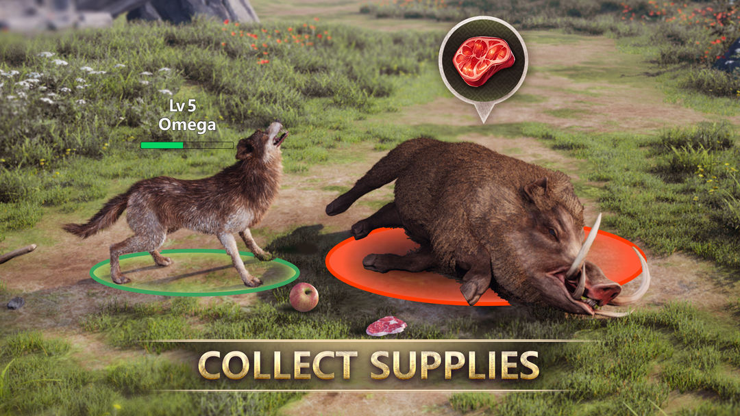 Wolf Game: Wild Animal Wars 게임 스크린 샷
