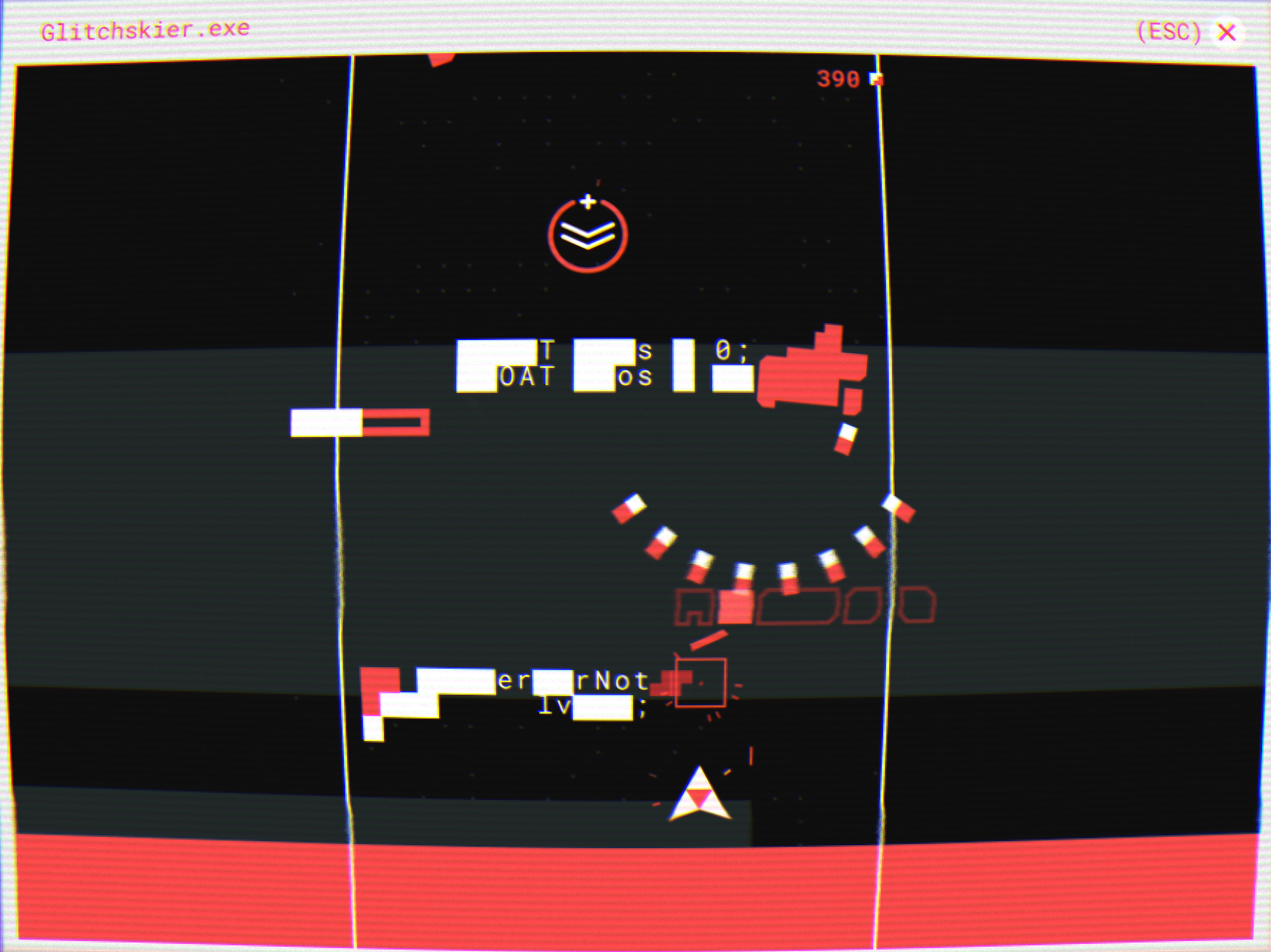 Glitchskier Game Screenshot