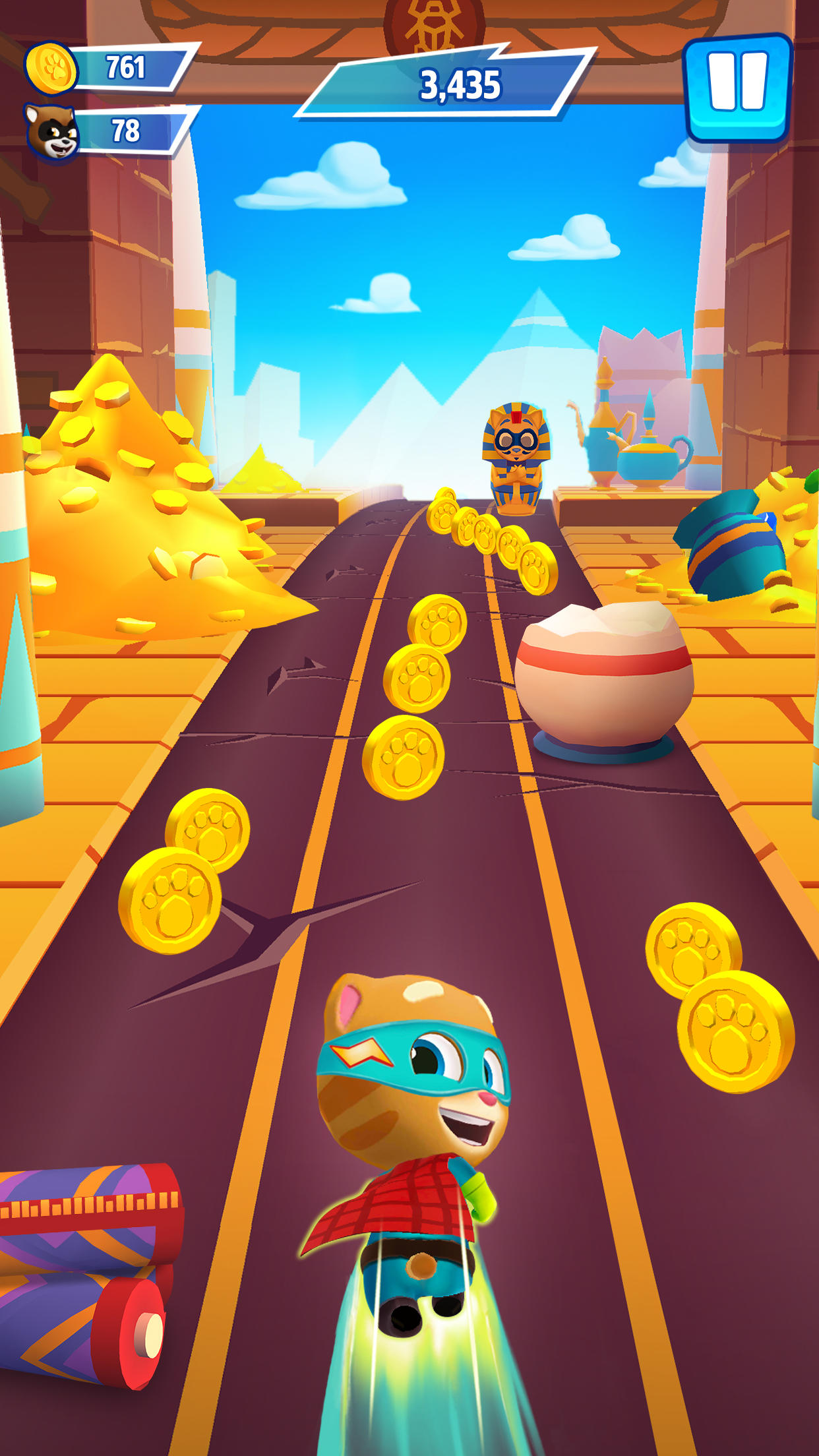 Talking Tom: Hero Dash Run Game Screenshot