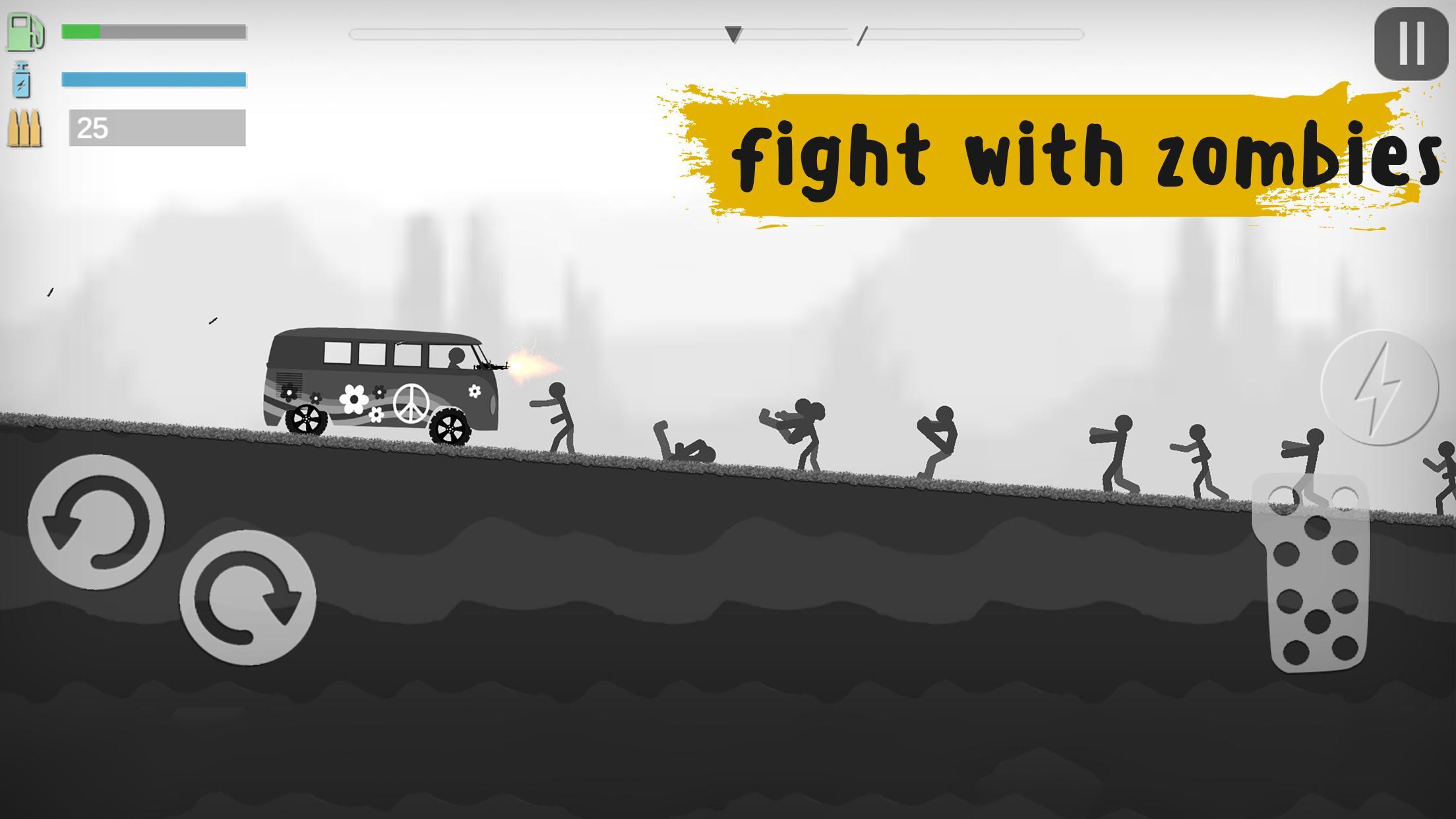 Captura de Tela do Jogo Stickman Destruction Zombie Annihilation