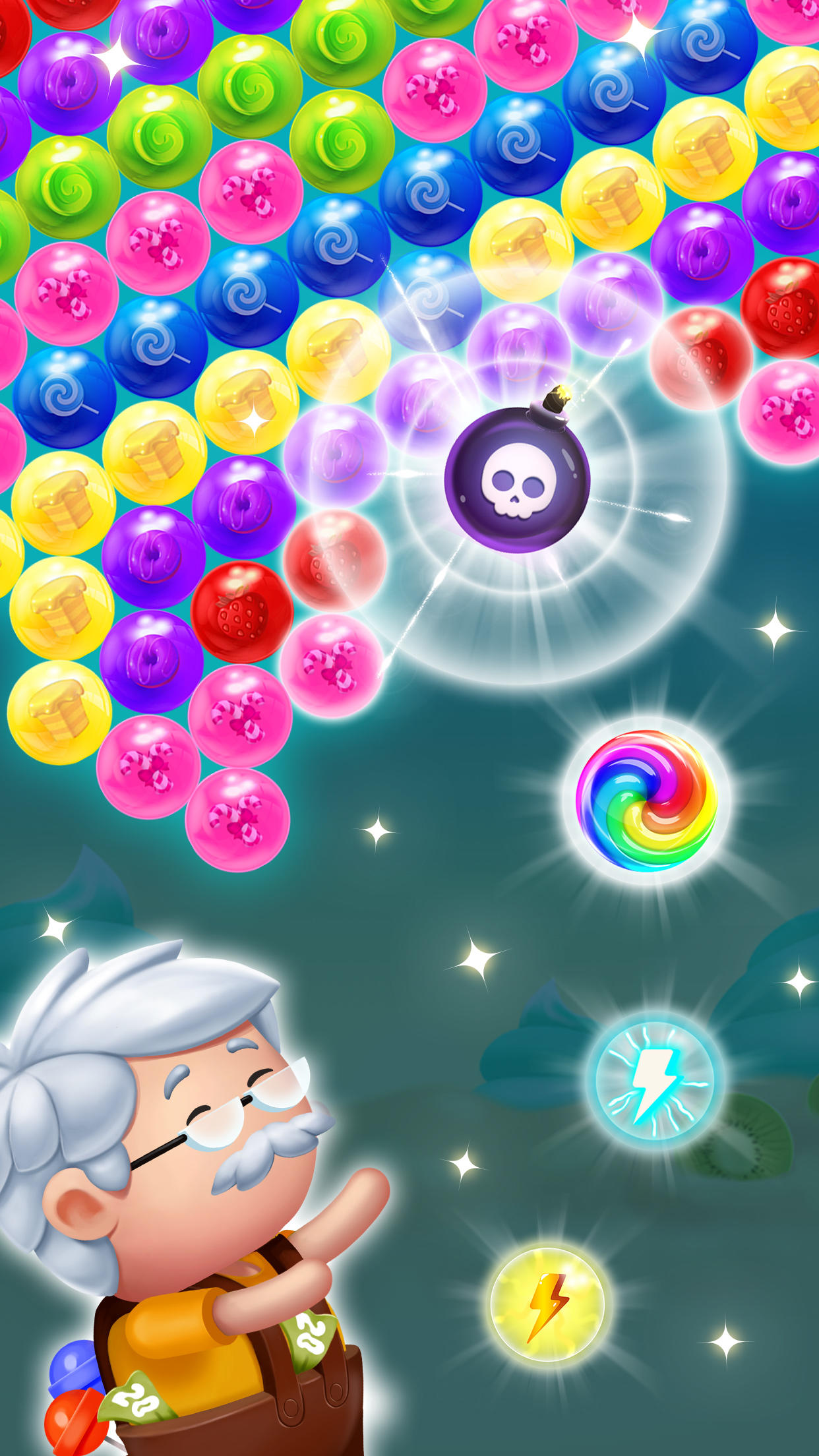 Bubble Shooter Games Gummy Pop Game Screenshot