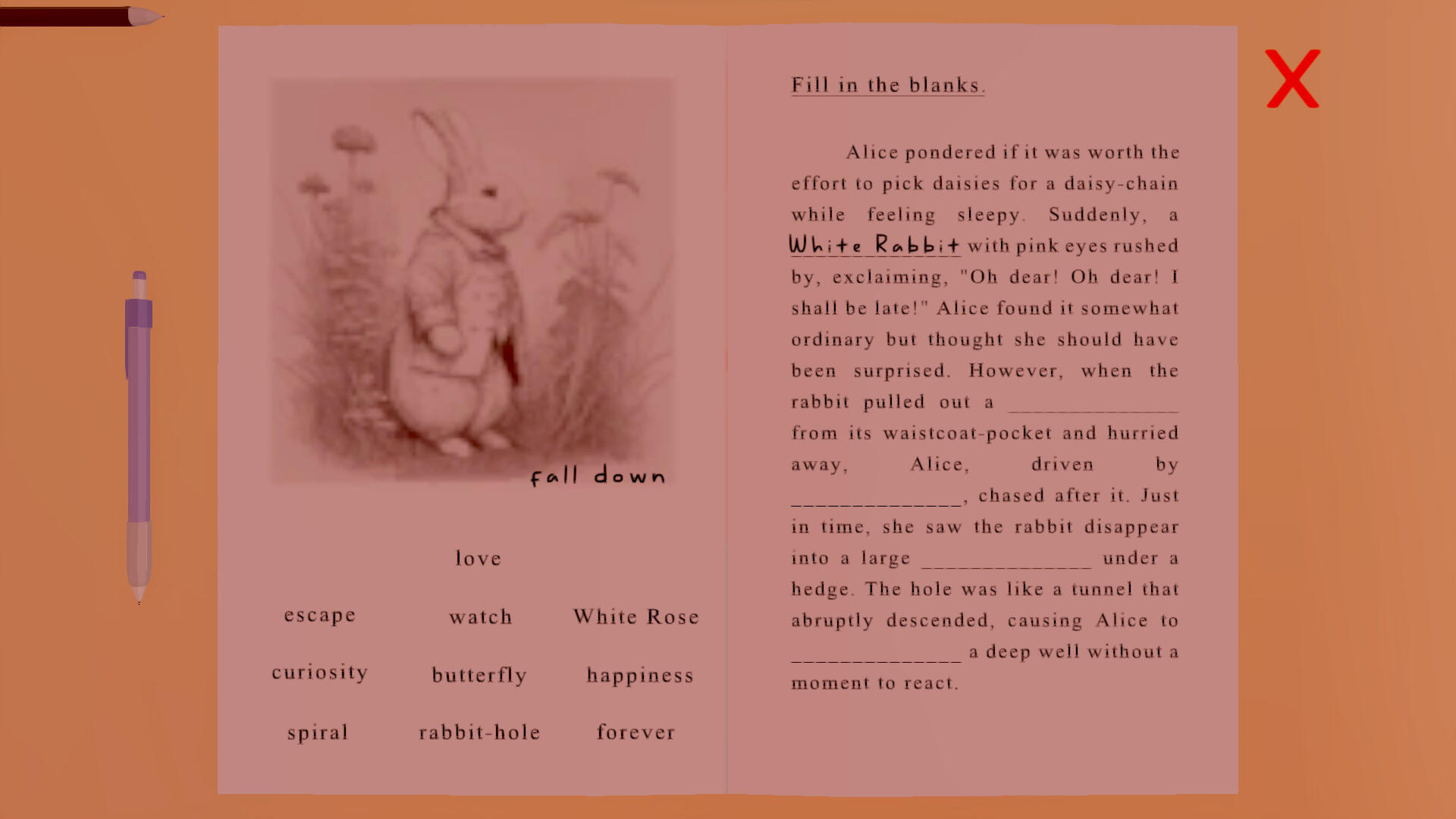 One Perfect Day Game Screenshot