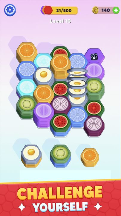 Sort Stack Puzzle Hexa Fruit: Sort Stack Puzzle for Android/iOS - TapTap
