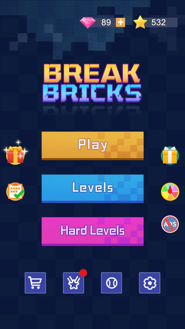 Infinite Bricks Breaker - Best Time Killer 게임 스크린 샷