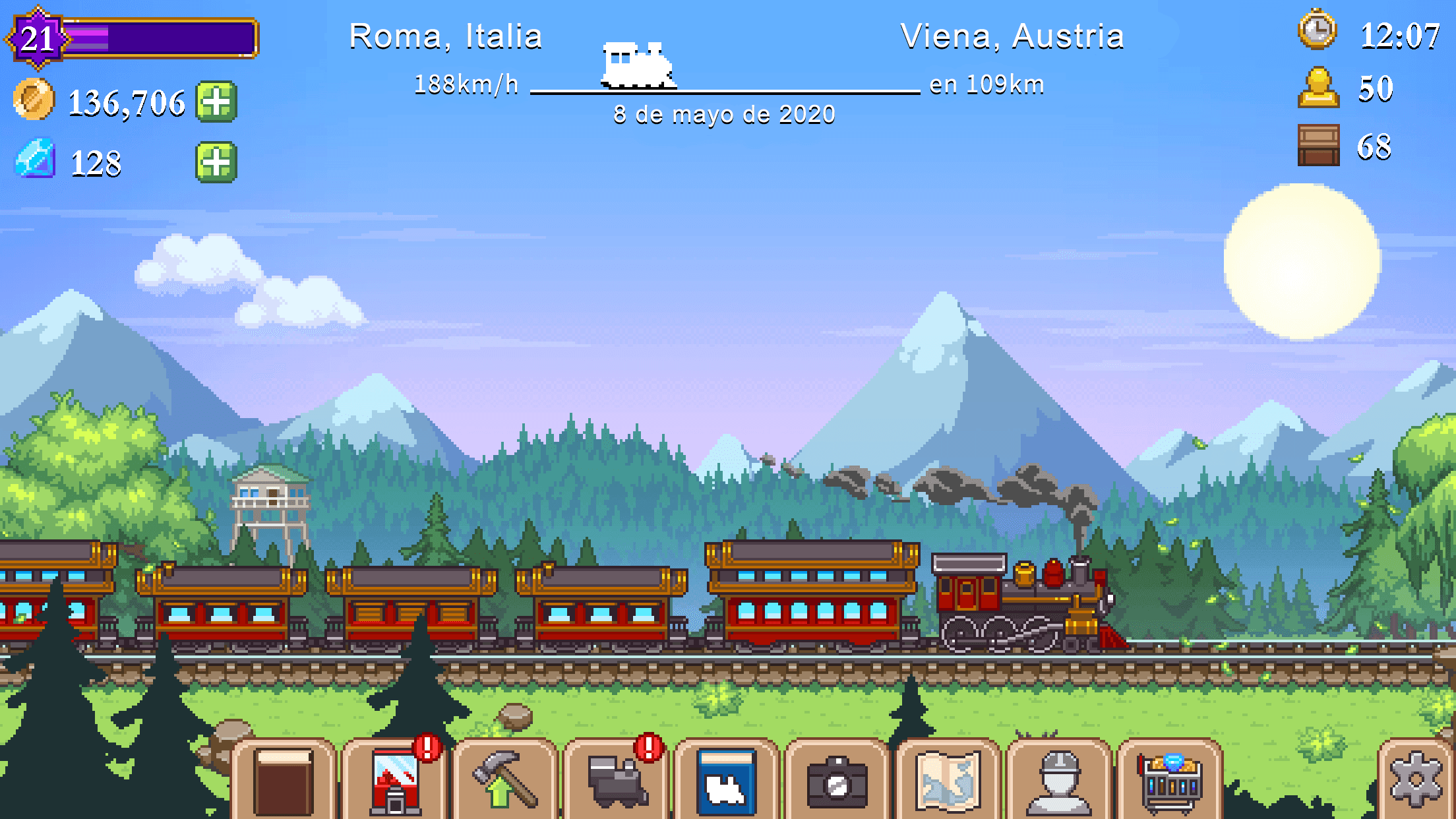 Screenshot 1 of Tiny Rails - Magnate del tren 2.10.19