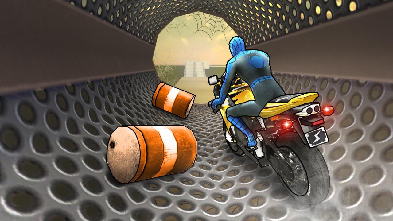 Spider Hero Racing : Bike Edition Game Screenshot
