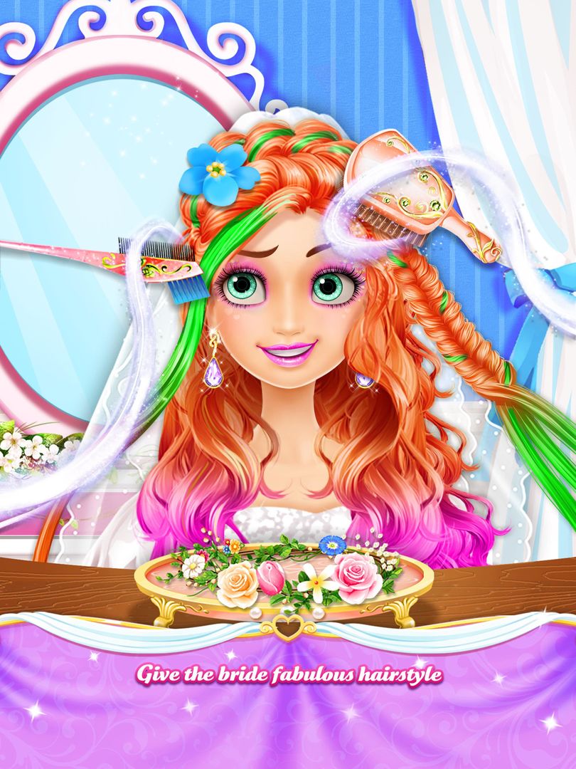 Long Hair Princess Wedding screenshot game