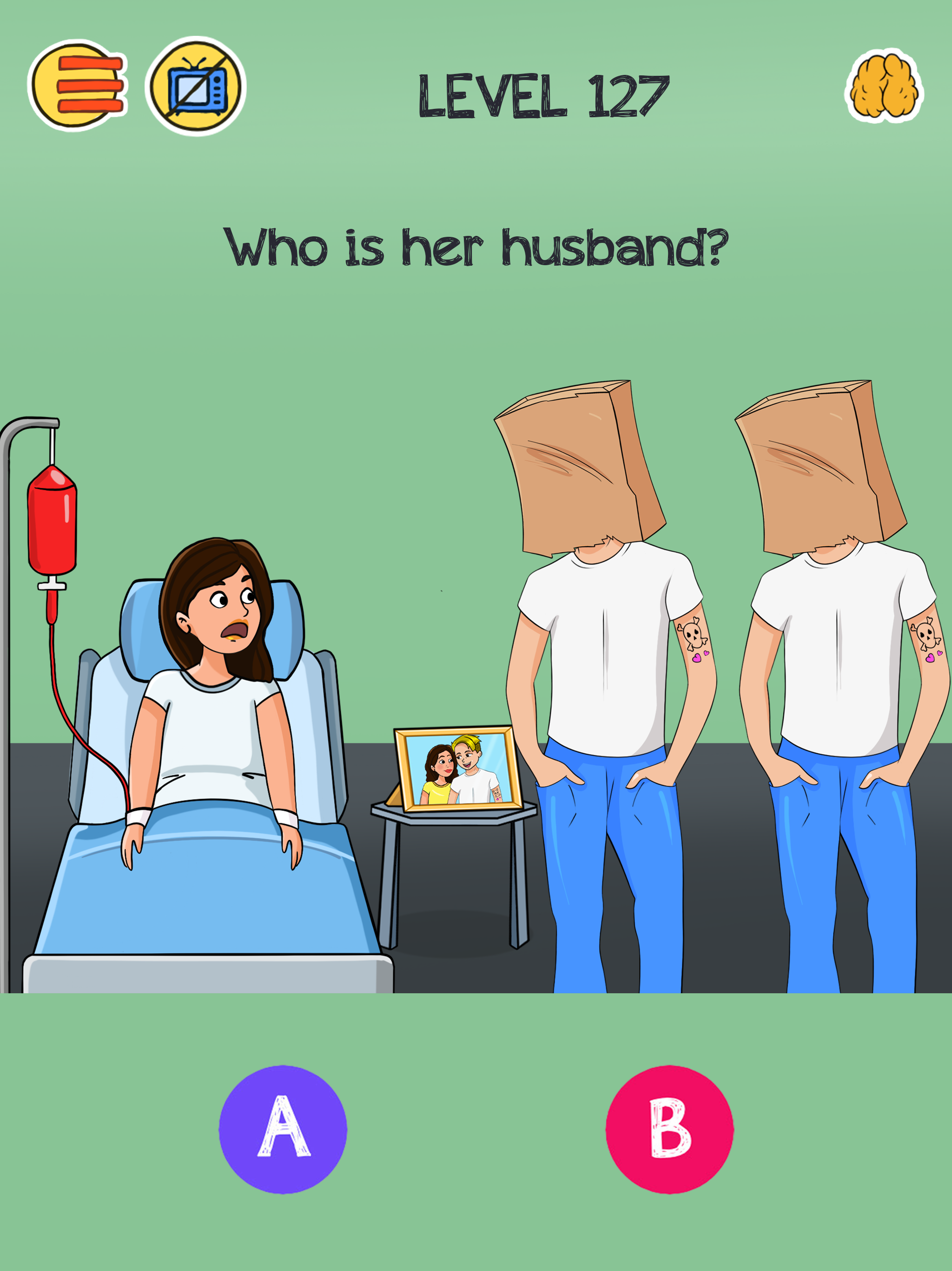 Brain Who? Tricky Riddle Tests Game Screenshot