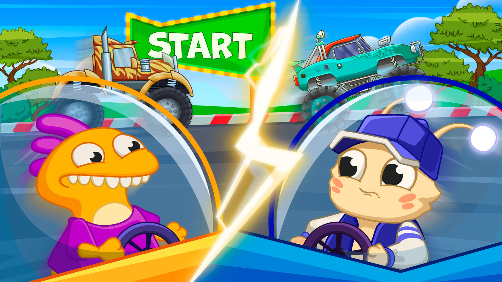 MonMon & Ziz: Kids Car Racing ภาพหน้าจอเกม