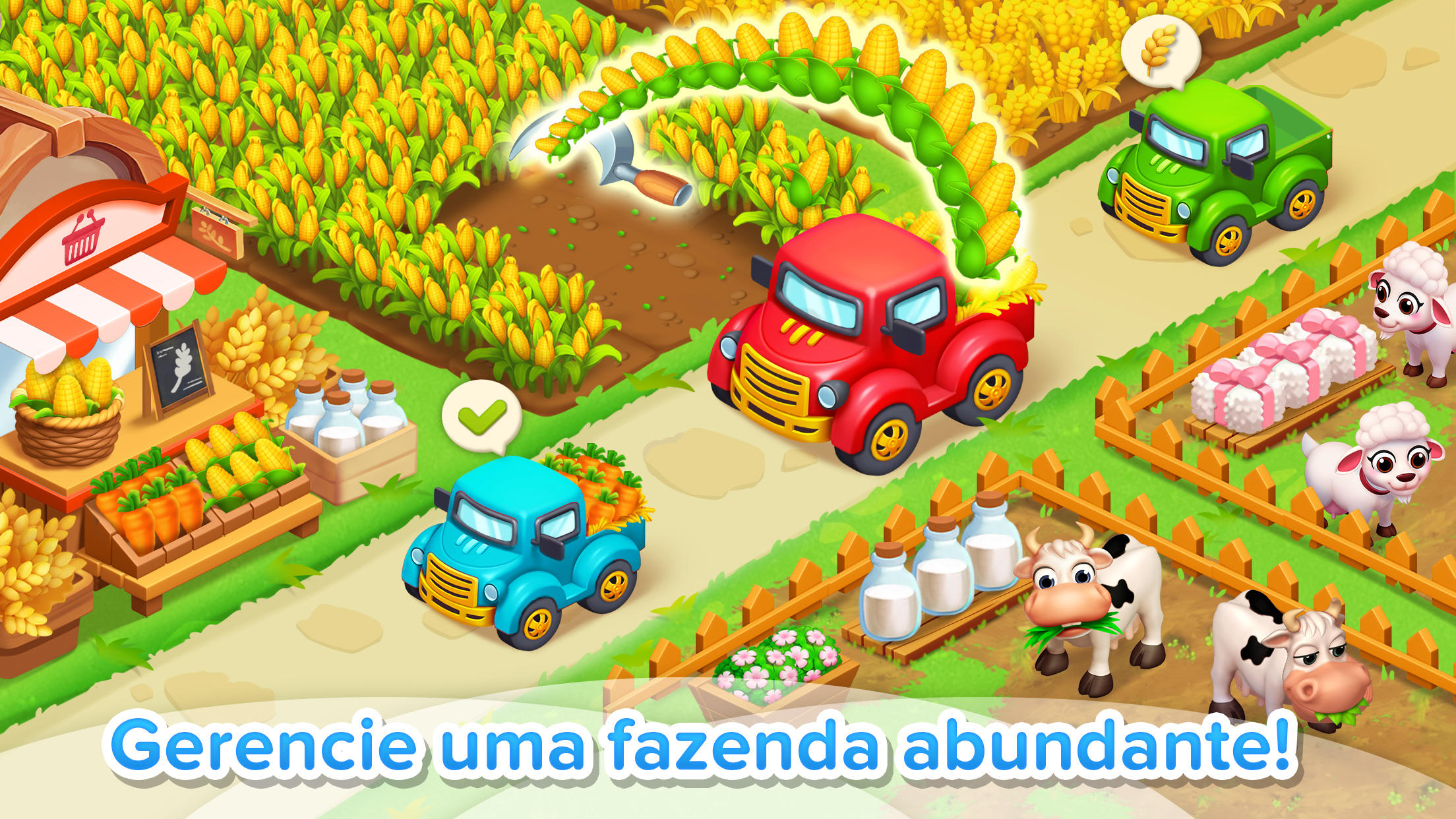 Captura de Tela do Jogo Fazenda Feliz Pocket