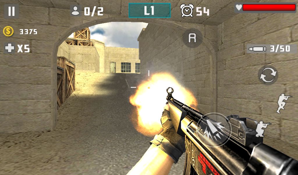 Gun Shot Fire War Game Screenshot
