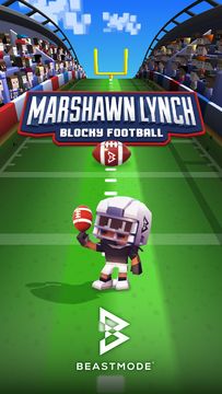 Captura de Tela do Jogo Marshawn Lynch Blocky Football