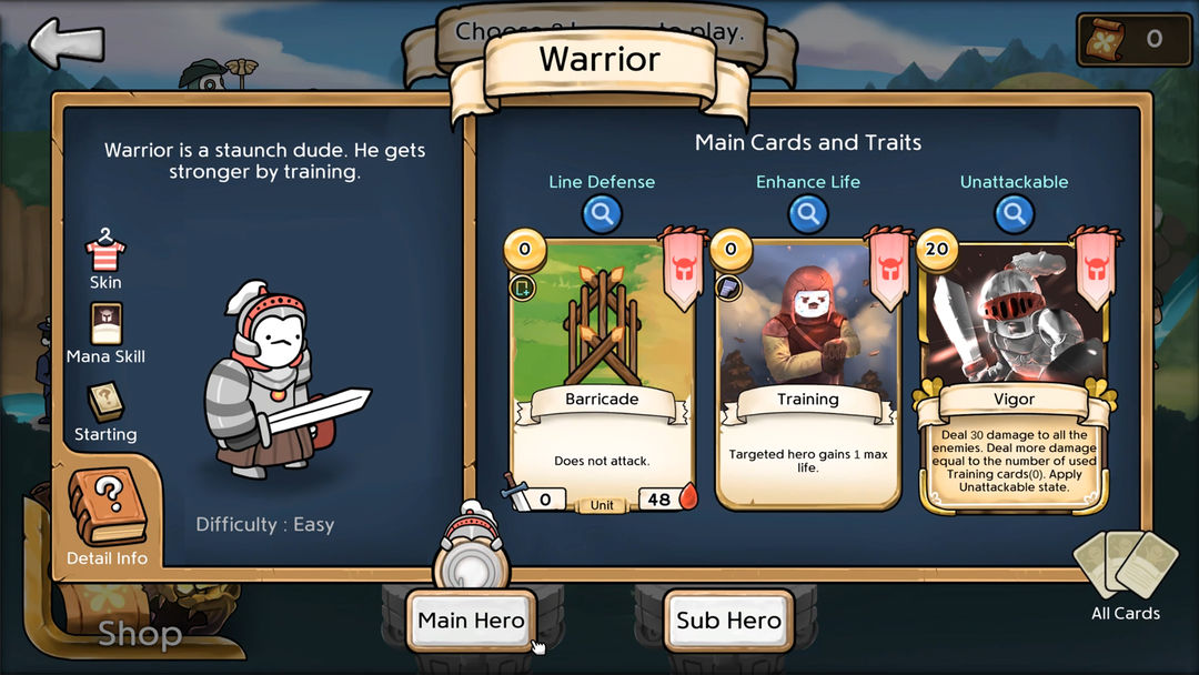 3 Minute Heroes: Card Defense ภาพหน้าจอเกม