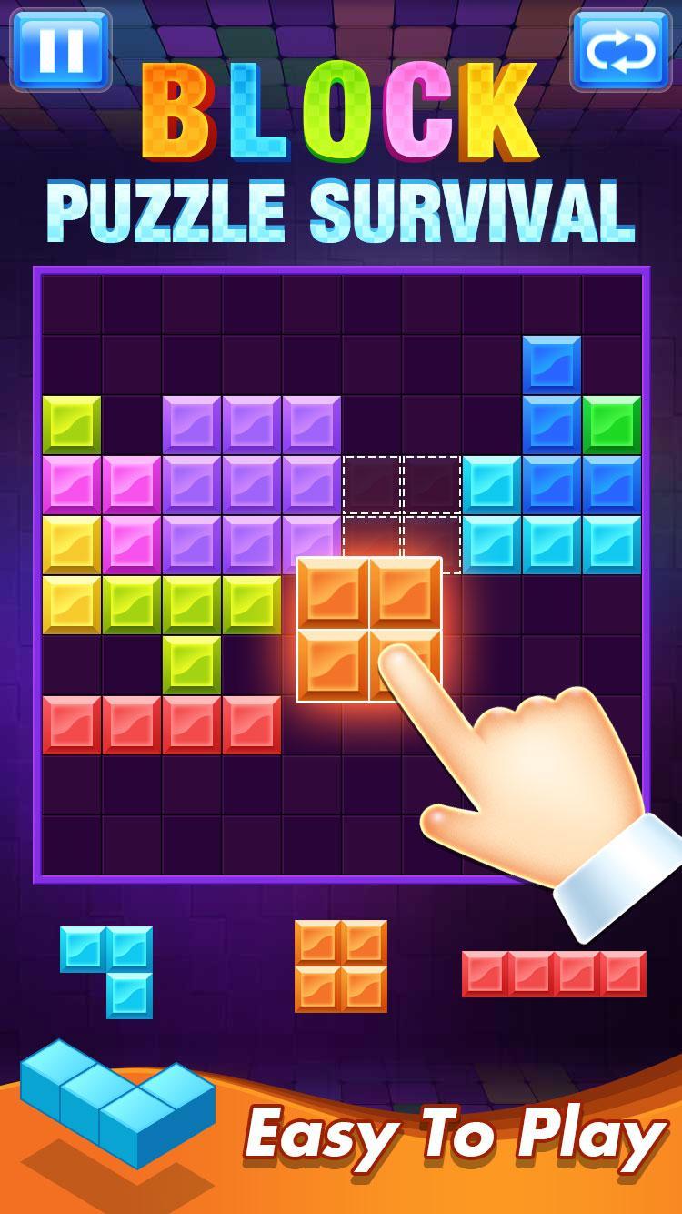 Screenshot 1 of Block Puzzle Survival - Juegos de rompecabezas de madera gratis, diversión 1.0.9