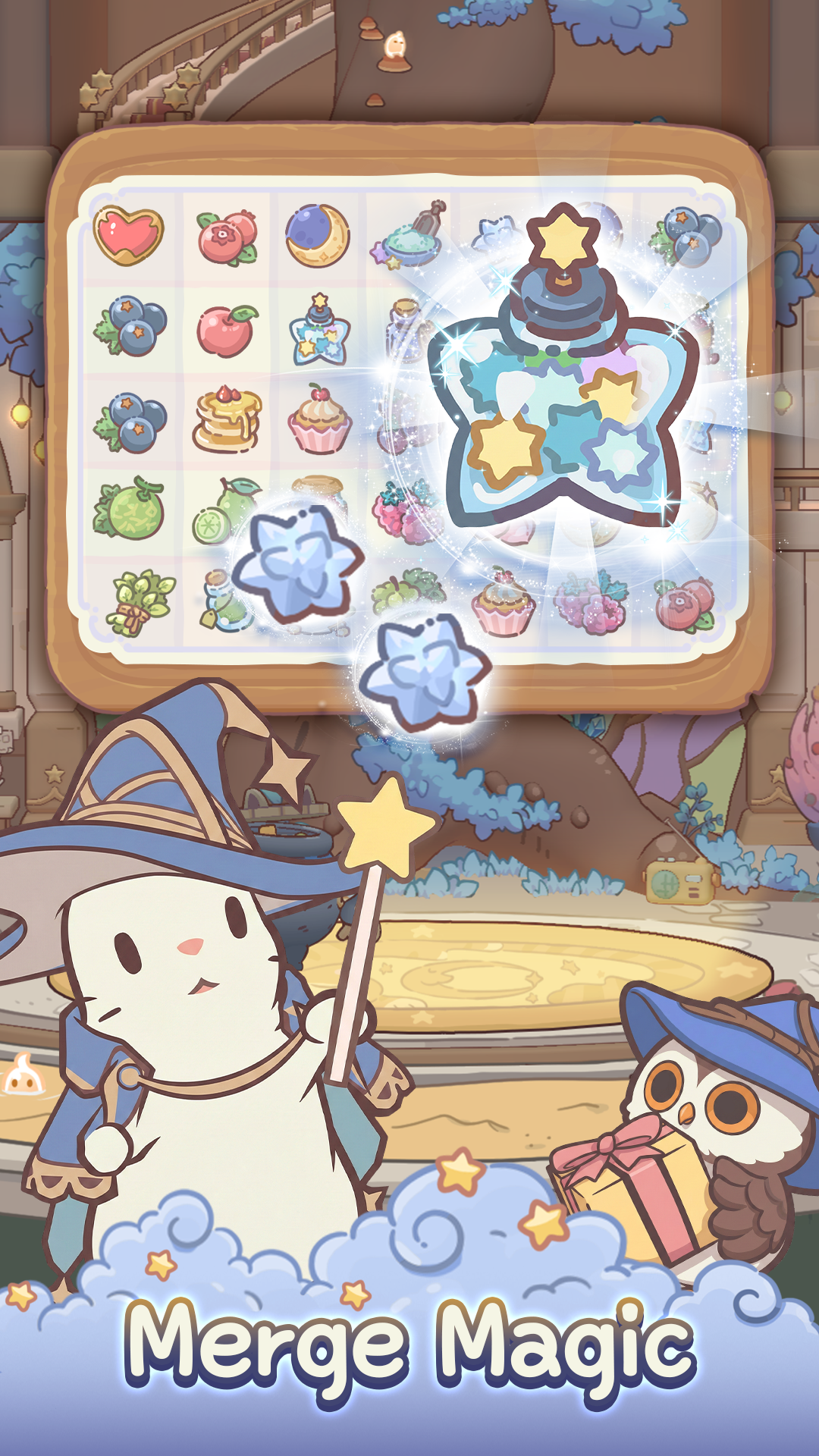 Cuplikan Layar Game Cats & Soup: Merge MagicRecipe