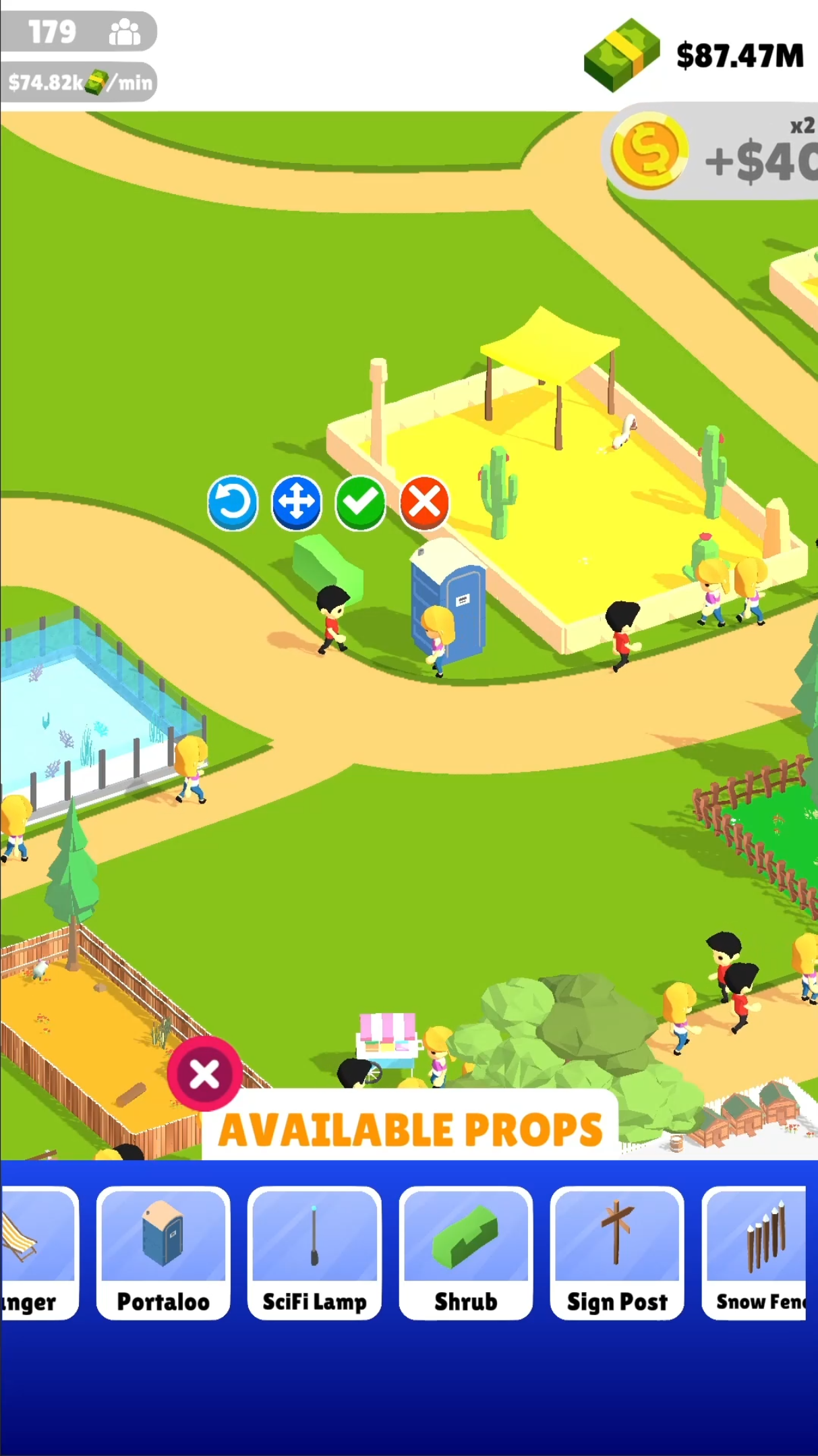 Idle Zoo Game Screenshot
