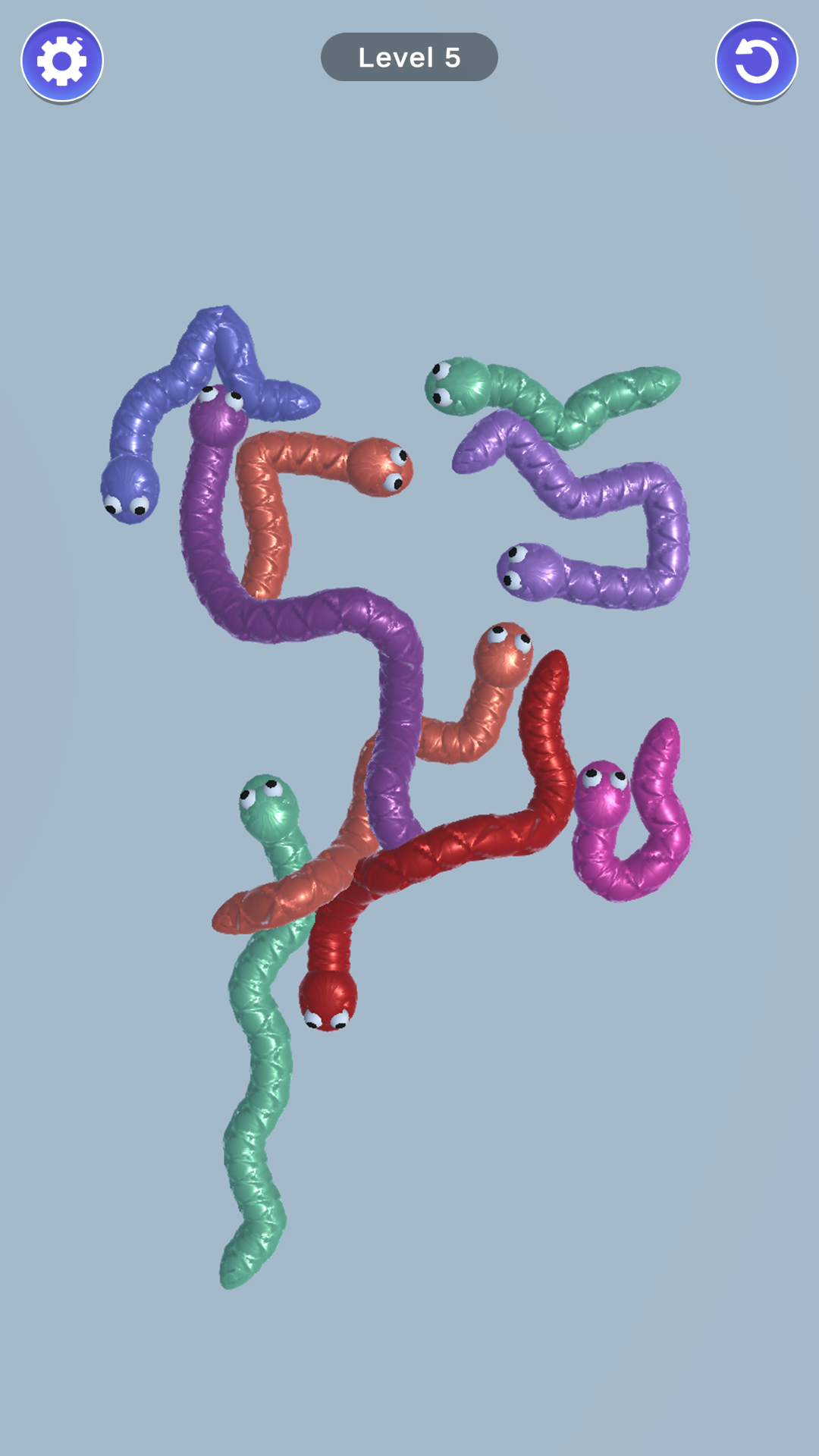 Tangle Snake: 3D Knot Game Screenshot