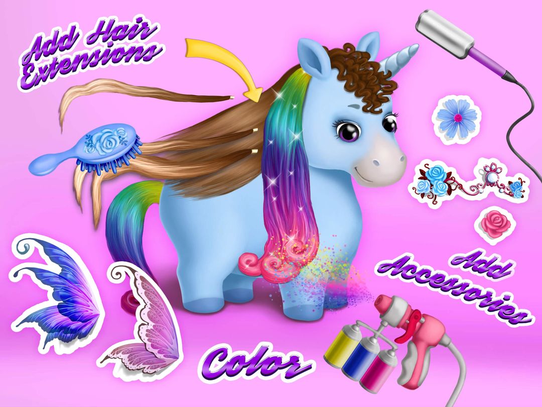 Pony Sisters Hair Salon 2 게임 스크린 샷