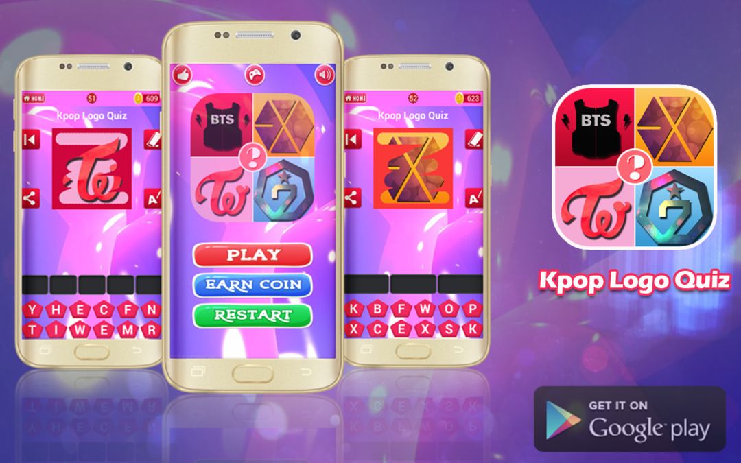 Screenshot of Kpop Quiz Guess The Logo