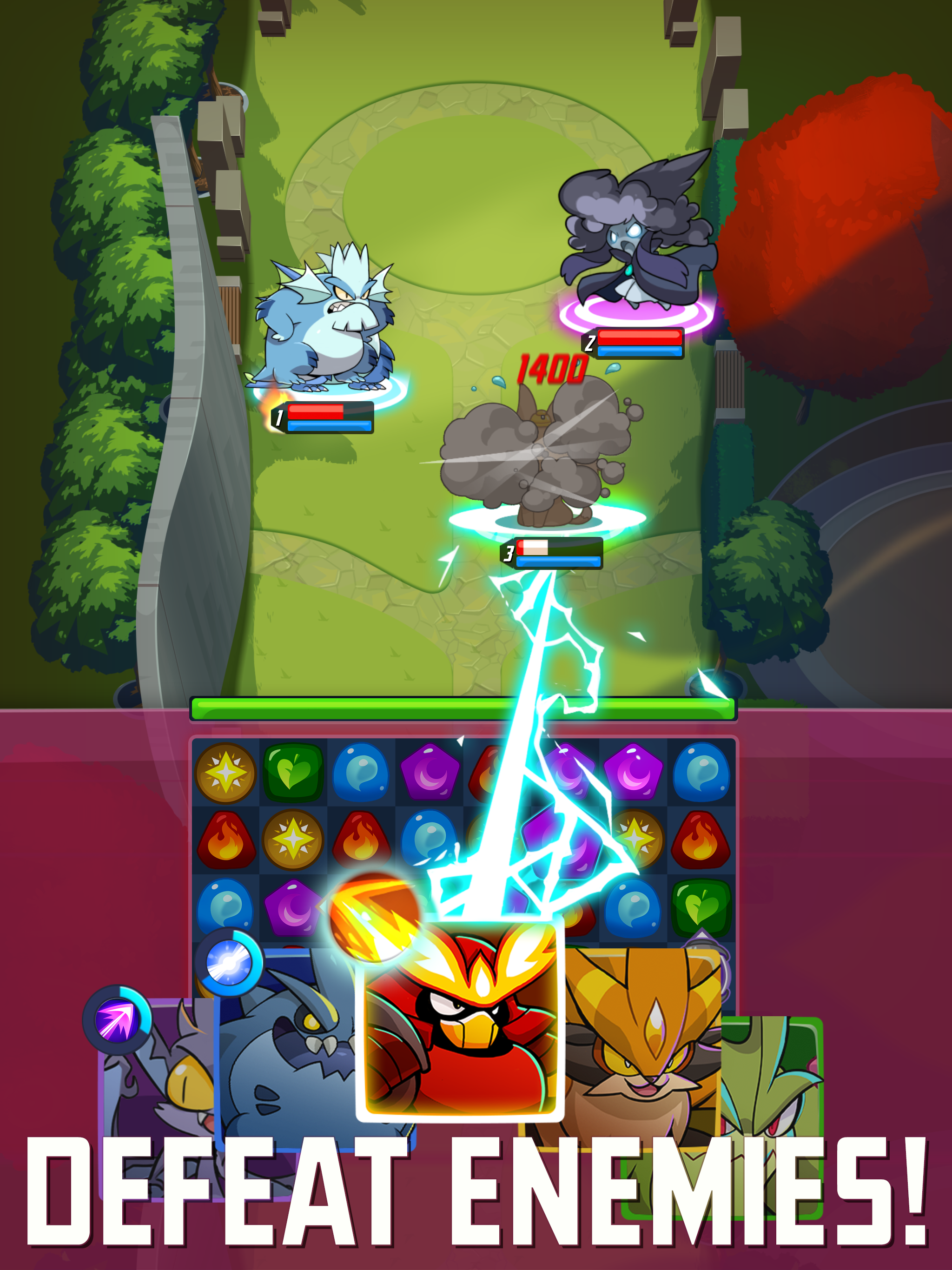 Monster Blast: Puzzle RPG Game Screenshot