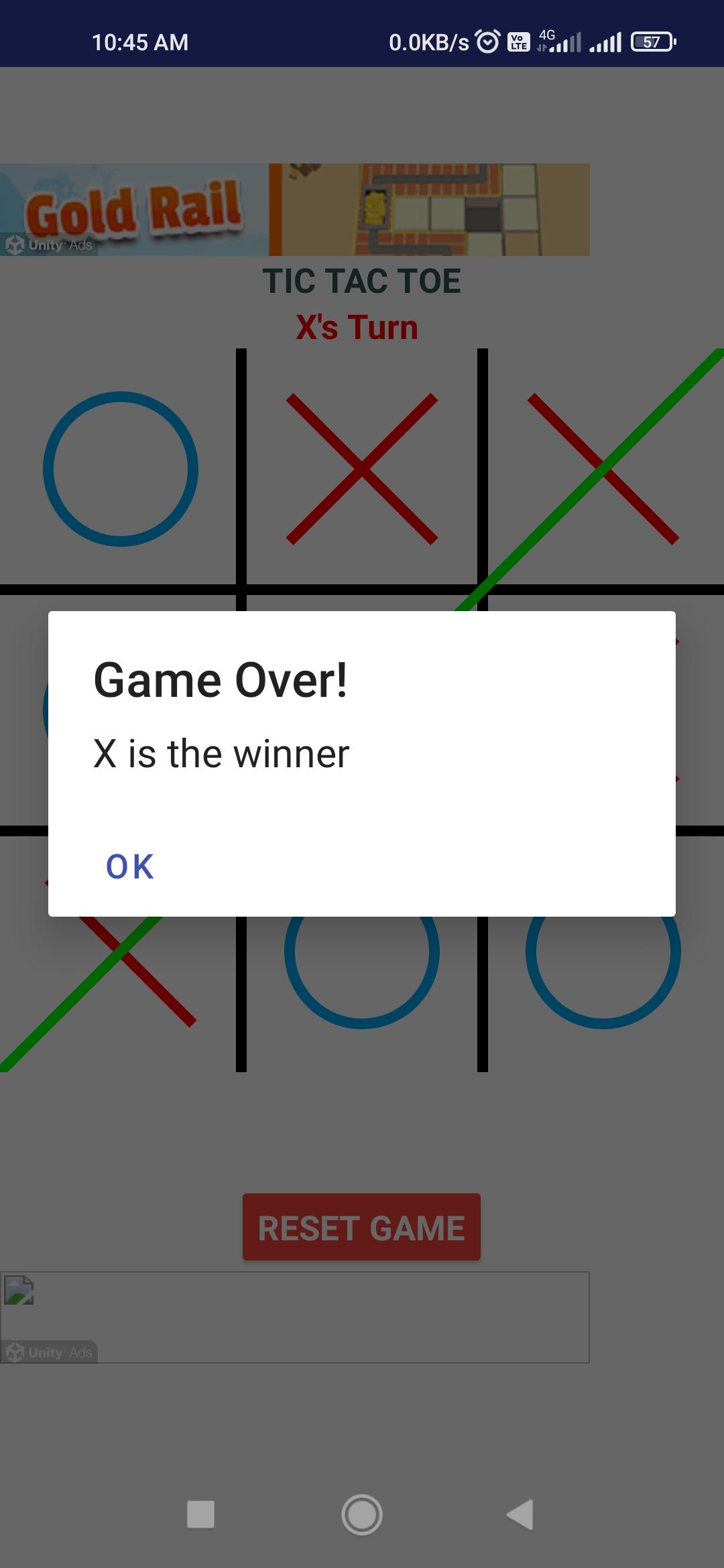 Tic Tac Toe Game Screenshot
