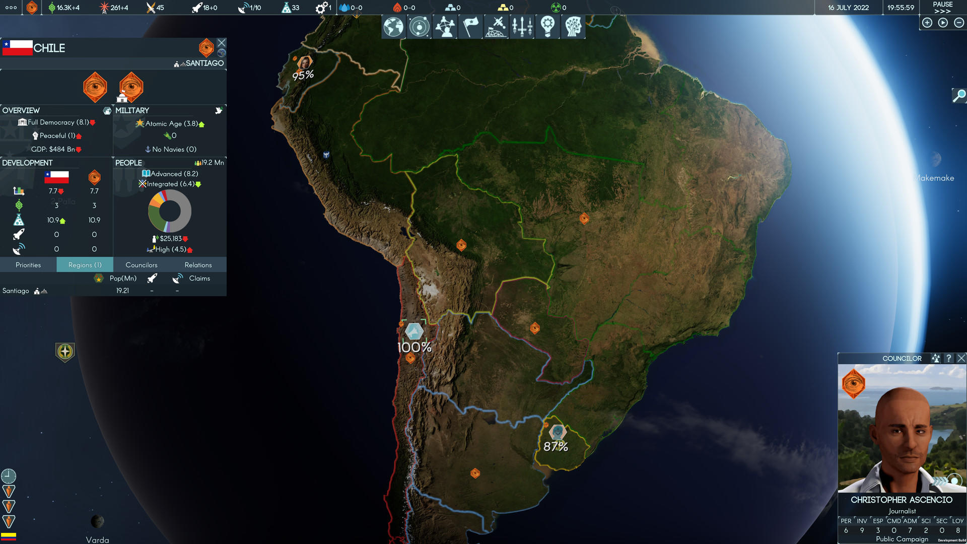 Screenshot of Terra Invicta